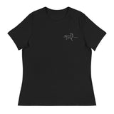 Embroidered Running Horses Women's Relaxed T-Shirt