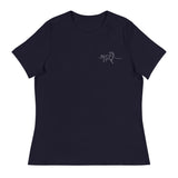 Embroidered Running Horses Women's Relaxed T-Shirt